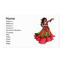 Ruby Belly Dancer Business Cards