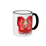 Ruby Butterfly Princess Mugs