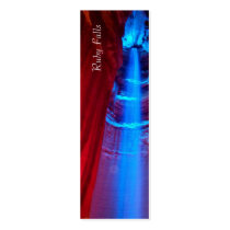 Ruby Falls Bookmark Business Card Template