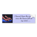 ruby, I haven't been the same since the house... bumper stickers