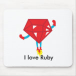 Ruby power mouse pad