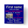 Ruby Princess TA Name Tag Pinback Buttons