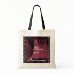 RUBY RED Bridesmaid Dresses Cotton Tote Bag