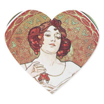 Ruby Red Rose Goddess Sticker