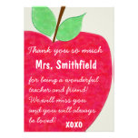 Ruby Red Teacher's Apple Retirement Invite