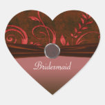 Ruby & Red Velvet Wedding Swirl Sticker