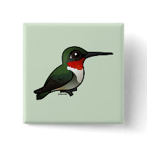 Ruby-throated Hummingbird Pin