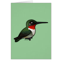 Ruby-throated Hummingbird Cards