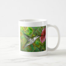 Ruby throated Hummingbird Coffee Mugs