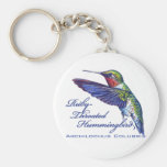 Ruby Throated Hummingbird Latin Keychains