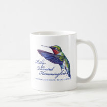 Ruby Throated Hummingbird Latin mugs