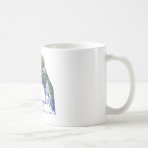 Ruby Throated Hummingbird Latin mugs