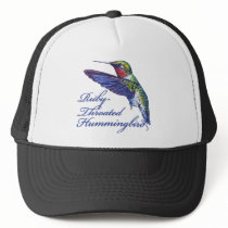 Ruby Throated Hummingbird Scripted Hat