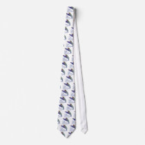 Ruby Throated Hummingbird Scripted Tie