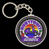 Rubyfruit Scoots Keychain