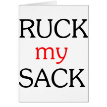 Ruck my Sack Greeting Cards