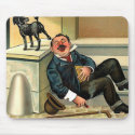 RUDE AWAKENING - Vintage Dog Art mousepads