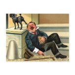 RUDE AWAKENING - Vintage Dog Art postcards
