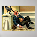 RUDE AWAKENING Vintage Dog Art posters