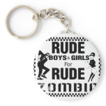 Rude boys and girls for rude zombie keychains
