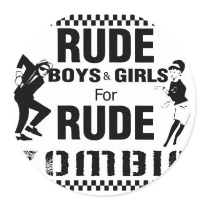 Rude boys and girls for rude zombie sticker by RudeZombie757