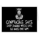 Rude Confucius cards