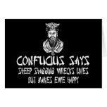 Rude Confucius cards