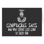 Rude Confucius cards