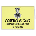 Rude Confucius cards