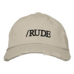 /RUDE embroidered hats
