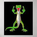 Rude Gecko Lizard posters
