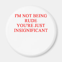 RUDE joke Fridge Magnets