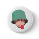 Rude Monkey Pinback Button