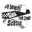 Rude Zombie ska scene stickers