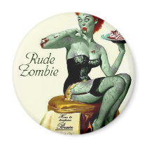 Rude Zombie "The First Bite" Refrigerator Magnets