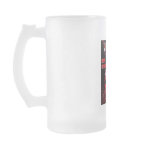 rudolf  red christmas glass mugs