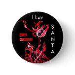 rudolf  red, I Luv, SANTA buttons
