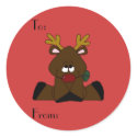 Rudolph Gift Tags stickers