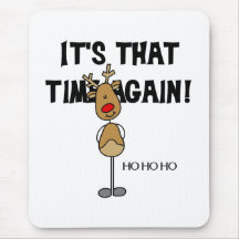 Rudolph Ho Ho Ho Mouse Pads