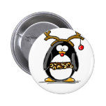 Rudolph penguin button