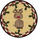 Rudolph Reindeer Ornament photo sculptures
