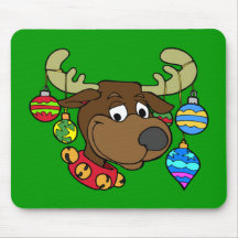 Rudolph Reindeer Rudolf Xmas Balls Gifts Mousepad