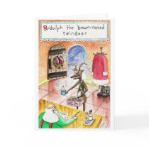 Rudolph the Brown Nosed Reindeer cards