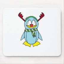 Rudolph the Red Nosed Penguin Mousepad