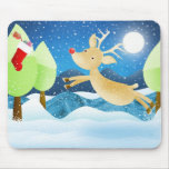 Rudolph's christmas stocking mousepads