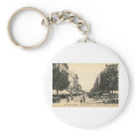 Rue de l' Admiral Courbet, Saint Nazaire, France keychains