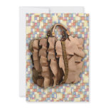 Ruffled Leather Tote Personalized Invites