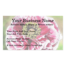 Ruffled Poppy - Rich Rose Business Cards