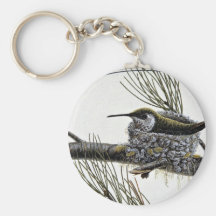 Rufous hummingbird keychains