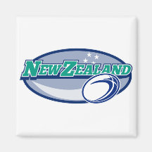 rugby ball new zealand refrigerator magnet